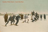 Framed Snow Shoe Race