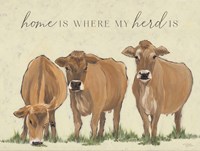 Framed Home is Where my Herd Is