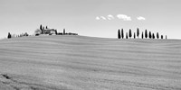 Framed Strada del Brunello, Tuscany (BW)