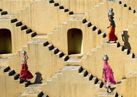 Framed Stepwell in Jaipur, India