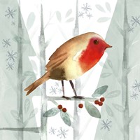 Framed Christmas Hinterland III-Robin