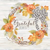 Framed Pumpkin Patch Wreath II-Grateful