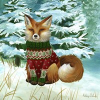 Framed Winterscape II-Fox