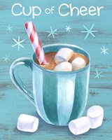 Framed 'Peppermint Cocoa I-Cup of Cheer' border=