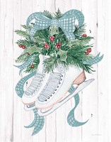Framed Holiday Sports Ice Skates