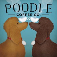 Framed Double Poodle Coffee