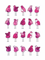 Framed Pink Bird