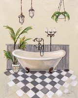 Framed 'Gray Cottage Bathroom I' border=