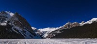 Framed Orion Setting Over Victoria Glacier