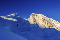 Framed Quitaraju Mountain in the Cordillera Blanca in the Andes Of Peru