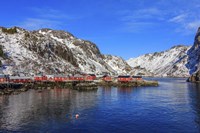 Framed Fishing Village, Norway
