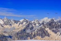 Framed Glacier Du Talefre As Seen from La Vallee Blanche, France