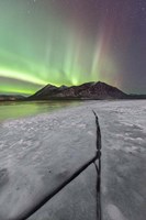 Framed Northern Lights, Carcross, Yukon, Canada