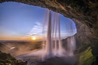 Framed Seljalandsfoss Waterfall, Iceland