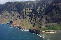 Framed Aerial View Of Na Pali Coast, Kauai