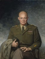 Framed Dwight D Eisenhower, 34th US President