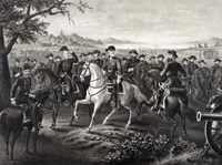 Framed Robert E Lee and 21 Confederate Generals