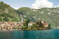 Framed Lake Como Village IV