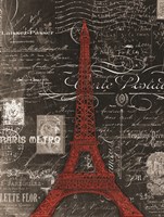 Framed Paris Red