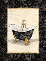 Framed Black Gold Bath