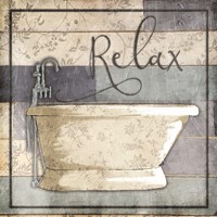 Framed Relaxing Wooden Bath