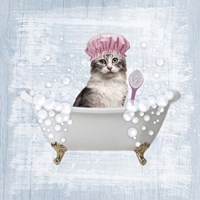 Framed Fun Kitty Bath 1