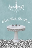 Framed Teal Sink Belle 1