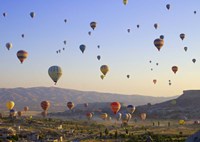 Framed Flying over Cappadocia, Turkey