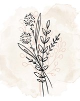 Framed Floral Sketch 1