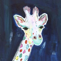 Framed Tie Dye Giraffe