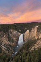 Framed Lower Falls of the Yellowstone River II