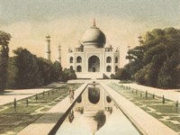 Framed Taj Mahal Postcard I