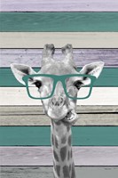 Framed Giraffes Glasses 2