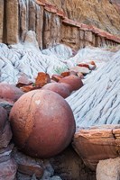 Framed Cannonballs in the Badlands