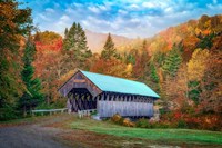 Framed Autumn at Bennet Bean Bridge