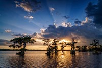 Framed Sunset on Lake Martin