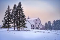 Framed Winter at the Barn