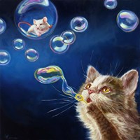 Framed Blowing Bubbles