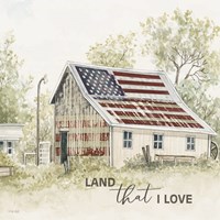 Framed Land that I Love Barn
