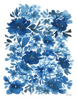 Framed Blue Floral