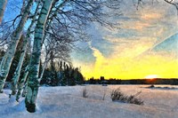 Framed End of a Winter Day