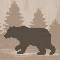 Framed Bear Silhouette