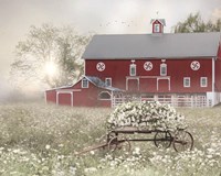 Framed Misty Meadow Barn