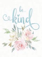 Framed Be Kind Floral