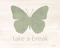 Framed Take a Break Butterfly