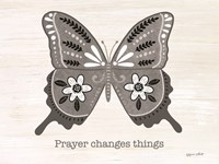 Framed Prayer Butterfly