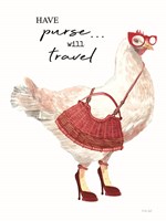 Framed Have Purse, Will Travel Chicken