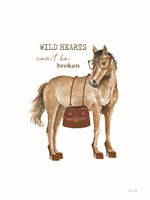 Framed Wild Hearts Horse