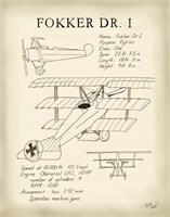 Framed Fokker Dreidecker