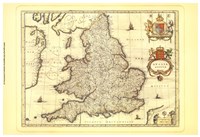 Framed Anglia Map